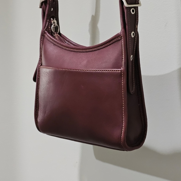 Sold!! Vintage Coach Legacy Small Zip Crossbody Shoulder Bag 9997 (Currant) - Picture 9 of 14
